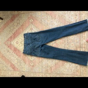 Hustler ankle fray Mother jeans size 26.